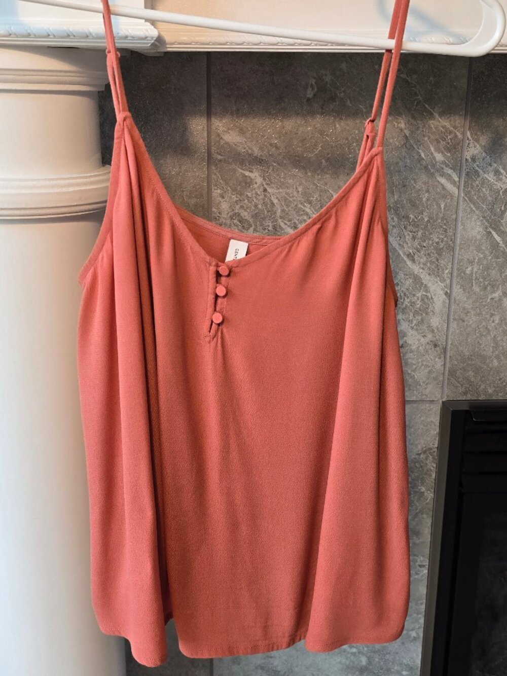 Gental Fawn Breeze Tank Top in burnt orange/henna shade large